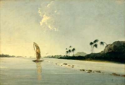 Vista de parte de la isla de Ulietea [Raiatea]. de William Hodges
