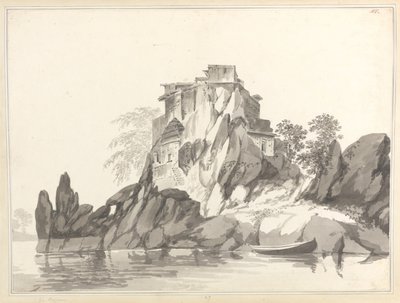 Vista de la isla de Jangerah [Jahangira] en el Ganges, frente a Sultanganj de William Hodges