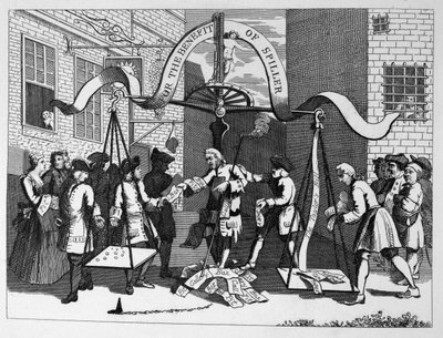 (Entrada) para el beneficio de (James) Spiller (el actor) de William Hogarth