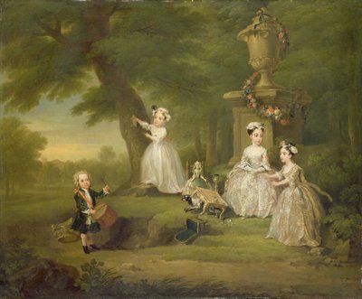 Fiesta del té para niños de William Hogarth