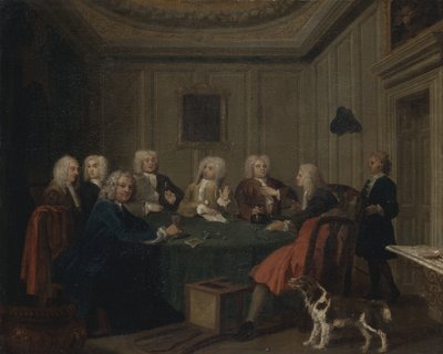 Un club de caballeros de William Hogarth