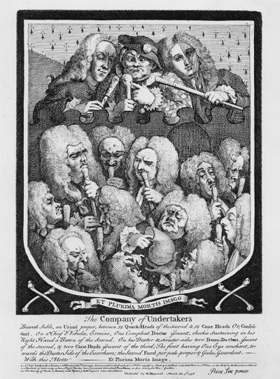 Una consulta de médicos, 1736 de William Hogarth