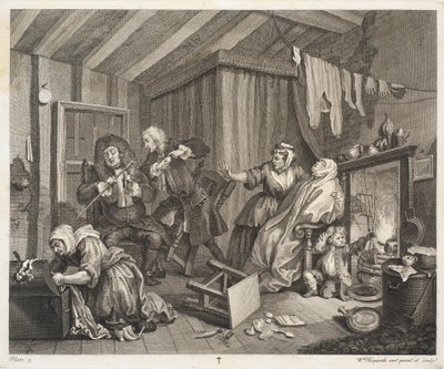 El progreso de una prostituta de William Hogarth