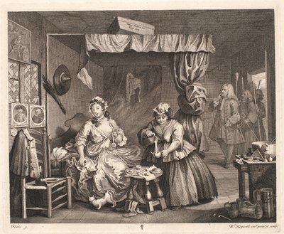 La carrera de una prostituta de William Hogarth