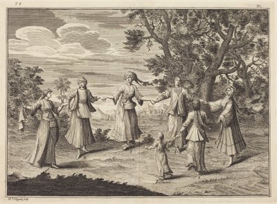 Una danza indígena de William Hogarth