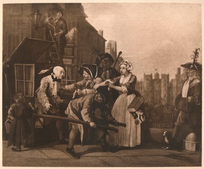 El progreso de un libertino - 4: El arresto de William Hogarth