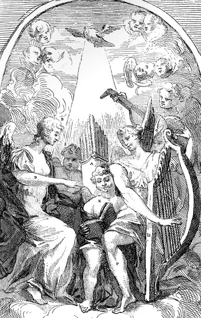 Una sátira sobre el retablo de Kent en la iglesia de St Clement Danes, Westminster, 1725 de William Hogarth