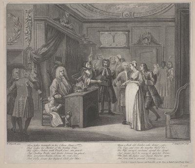 Una Mujer Jurando un Niño a un Ciudadano Grave, c.1730-35 de William Hogarth