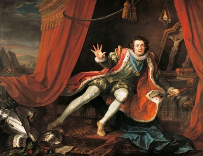 Actor David Garrick (1717-1779) en el papel principal de Ricardo III, de William Shakespeare (1564-1616) de William Hogarth