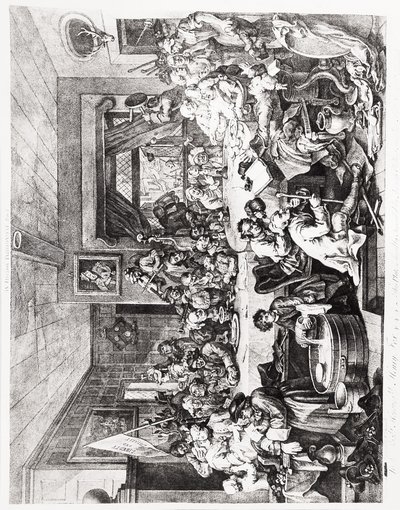 Un Entretenimiento Electoral, Lámina I, 24 de Febrero de William Hogarth