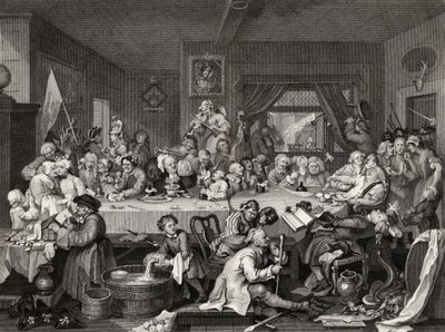 Un entretenimiento electoral de William Hogarth