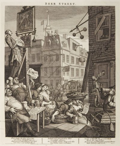 La calle de la cerveza de William Hogarth