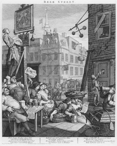Calle de la cerveza de William Hogarth