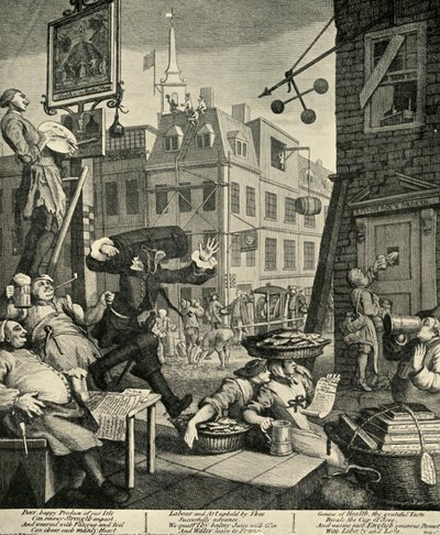 Calle de la Cerveza, 1751, 1925 de William Hogarth