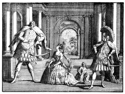 Berenstat, Cuzzoni y Senesino c1725 de William Hogarth
