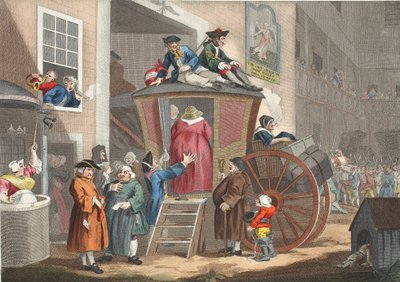 Country Inn Yard, ilustración de 
