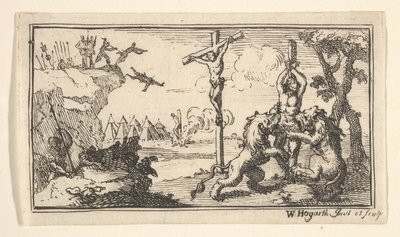 Crucifixión, etc. John Beaver, Castigos Militares Romanos de William Hogarth
