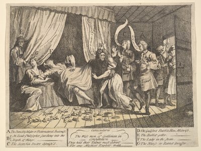 Cunicularii, o los sabios de Godlimon en consulta, diciembre de 1726 de William Hogarth