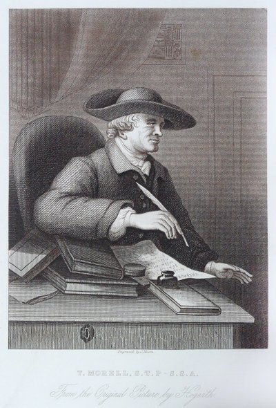 Grabado de T. Morell por William Hogarth de William Hogarth