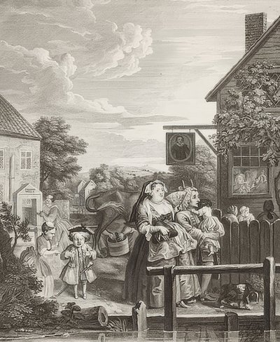 Tarde. De: Las cuatro horas del día de William Hogarth