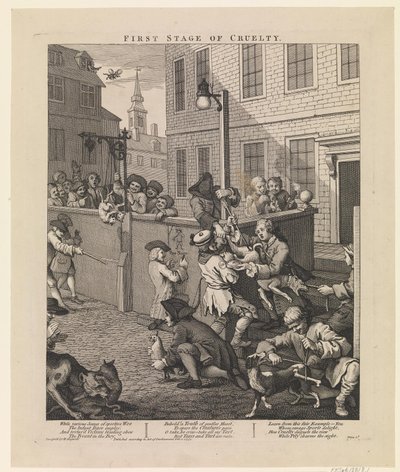 Primera etapa de la crueldad de William Hogarth