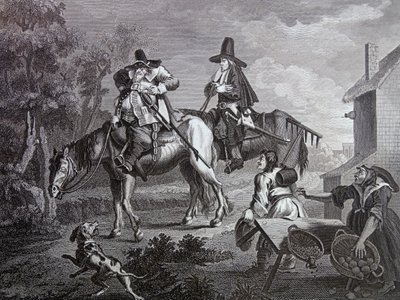 Frontispicio de "Hudibras" de Samuel Butler de William Hogarth