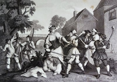 Frontispicio de "Hudibras" de Samuel Butler de William Hogarth