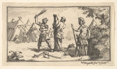 Fustigatio John Beaver, Castigos Militares Romanos, 1725, después de 1725 de William Hogarth