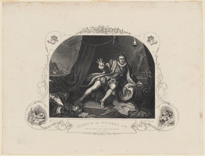 Garrick como Ricardo III de William Hogarth