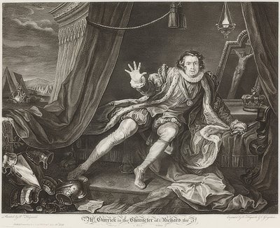 Garrick en el personaje de Ricardo III. 1746 de William Hogarth