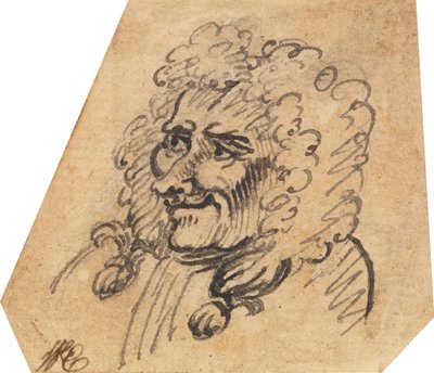 Grotesker Männerkopf de William Hogarth