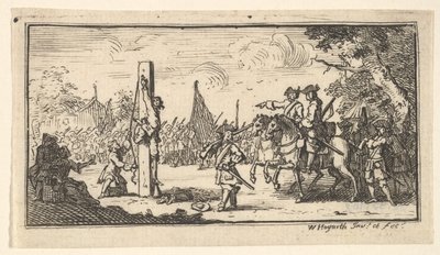 Colgado por los pulgares Castigos militares modernos, después de 1725 de William Hogarth
