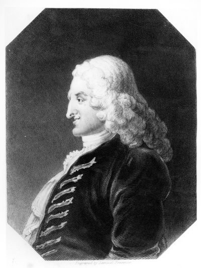 Henry Fielding (1707-54) grabado por Samuel Freeman (1773-1857) de William Hogarth