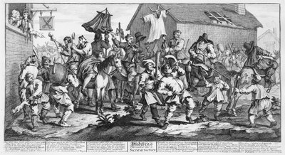 Hudibras encuentra a los Skimmington, de 