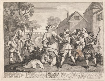 Hudibras vencido por Trulla de William Hogarth