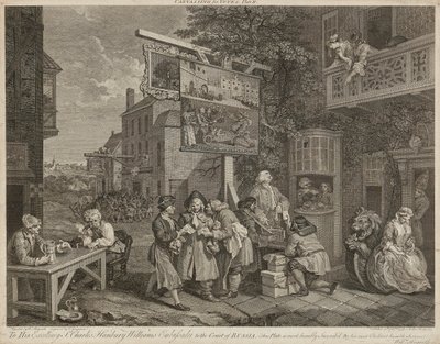 Humores de una Elección (Conjunto de Cuatro) de William Hogarth
