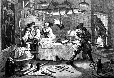 Ilustración del poema Hudibras, de Samuel Butler, 1726 de William Hogarth