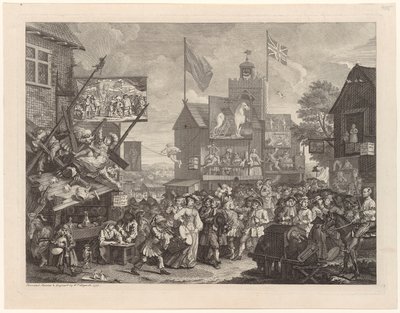 Feria en Southwark de William Hogarth
