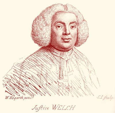 Retrato de Justice Welch de William Hogarth