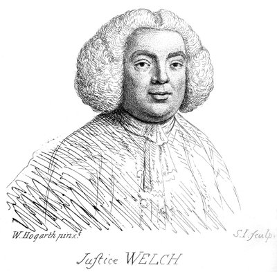 Justice Welch - retrato de William Hogarth