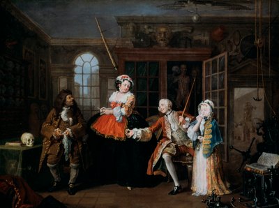 Marriage A-la-Mode: 3. La Inspección de William Hogarth
