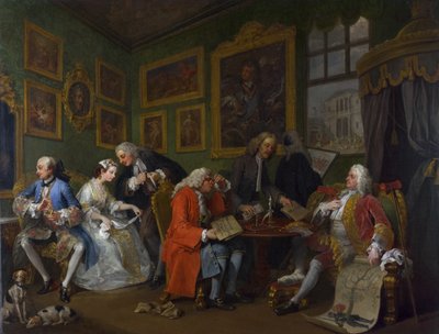 El contrato matrimonial, c.1743 de William Hogarth