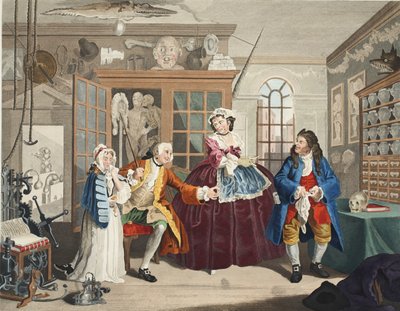 Matrimonio a la moda, Placa III, La Inspección, ilustración de 