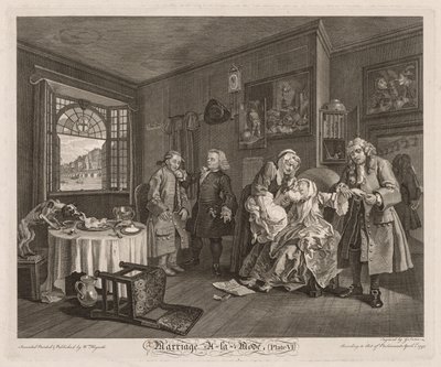 Matrimonio a la moda: La muerte de la condesa de William Hogarth