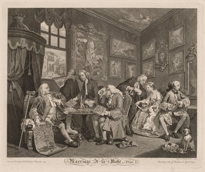 Matrimonio a la moda de William Hogarth