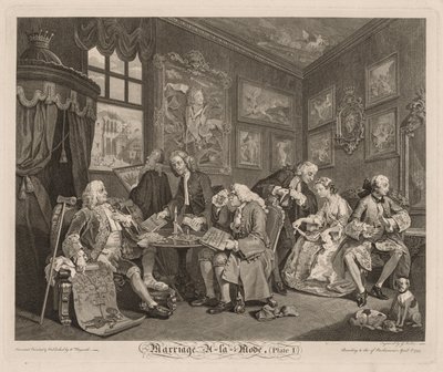 Matrimonio a la moda: El contrato de William Hogarth