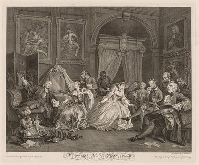 Matrimonio a la moda: La escena del tocador de William Hogarth