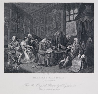 Matrimonio a la moda: el contrato de William Hogarth