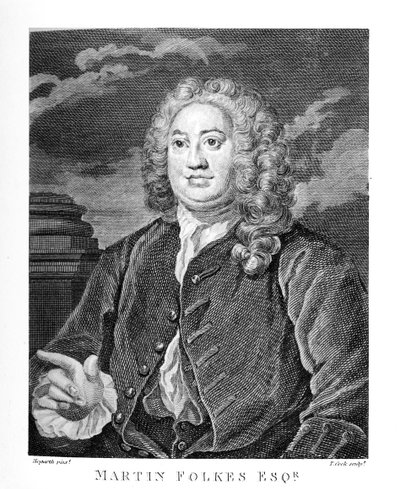 Martin Folkes esq. por William Hogarth de William Hogarth