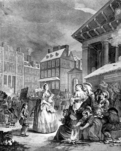 Mañana Cuatro Tiempos del Día, 1738 de William Hogarth